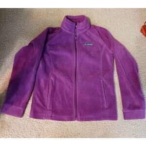 Columbia Purple Girls Medium (10-12) Zip Pocket Fleece pre-owned
